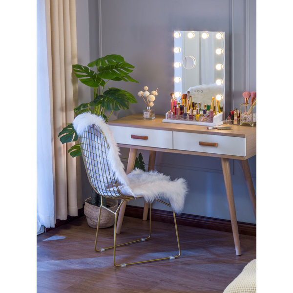 Rosdorf Park Schuler Vanity Hollywood Touch Control Frameless Lighted